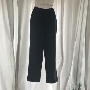 Black wide leg leather pants - never worn- tendy